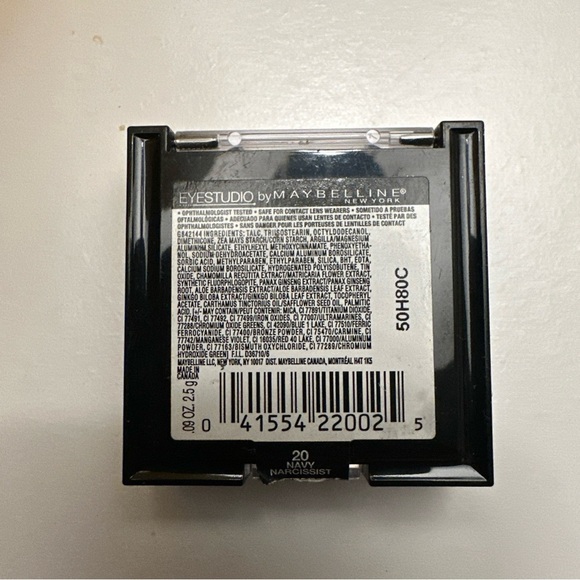 Maybelline Eye Studio Eyeshadow Navy Narcissist 20 Blue NWT - Picture 2 of 2